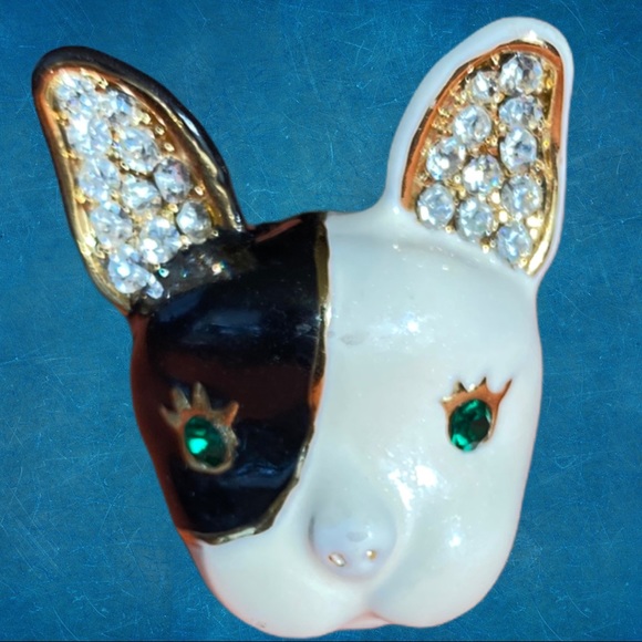 2/$30- Original Betsey Johnson Doggie Rhinestone Ring - Picture 6 of 9